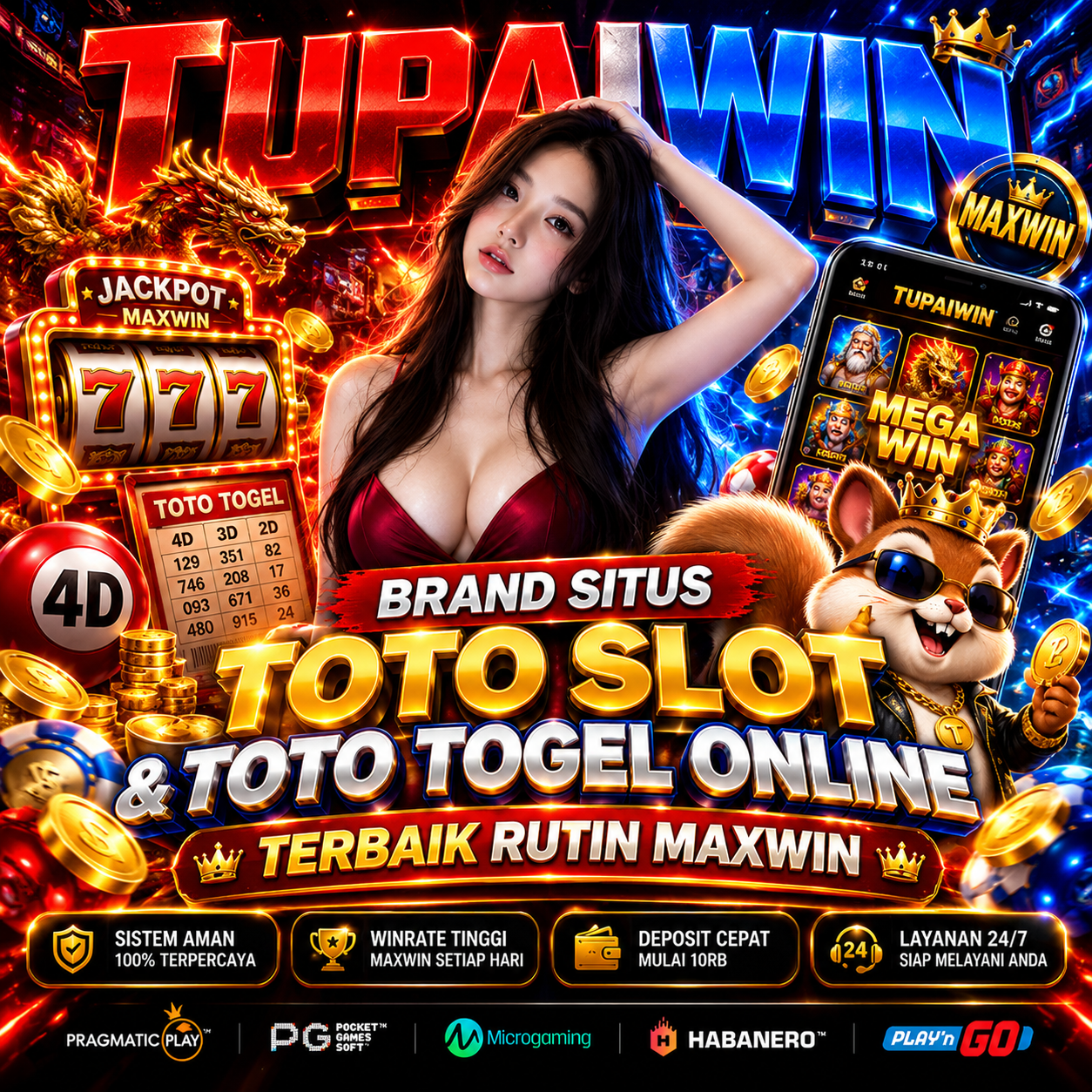 TUPAIWIN: Brand Situs Toto Slot & Toto Togel Online Terbaik Rutin Maxwin by Hey siriusly